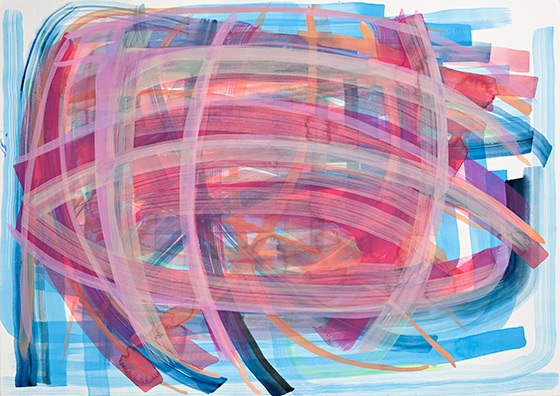 © 2024 Selena Beaudry. All rights reserved.  - Winds, 23in  x 31in  — Gouache on paper, 2015